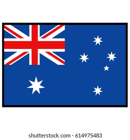 vector illustration of Australian flag