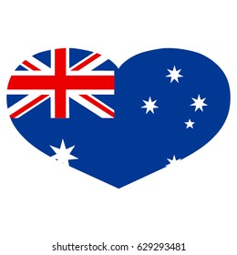 vector illustration of Australian flag