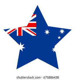 vector illustration of Australian flag
