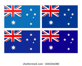vector illustration of Australian flags
