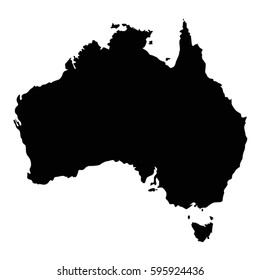 vector illustration of Australian map