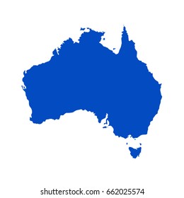 vector illustration of Australian map