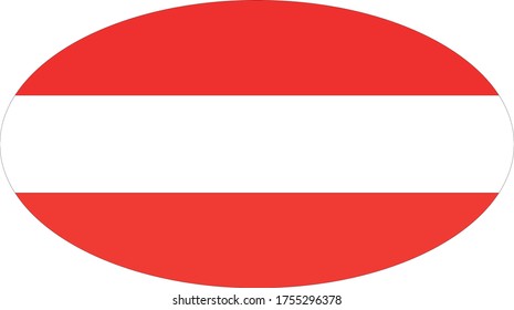 ilustración vectorial de la bandera de Austria