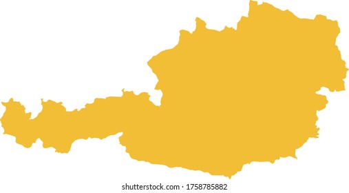 vector illustration of Austria map