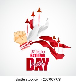 Vector illustration for Austria national day banner