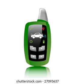 Vector illustration auto alarm trinket.