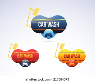 Vector Illustration Automatic Car Wash Icon