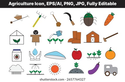 Ilustración vectorial de la hoja de iconos de automatización sobre fondo blanco