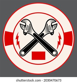 vector illustration of automotive tools . image
industrial workshop motorsycle red white black good for cover design drawing and workshop logo design