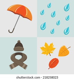 Vector illustration of autumn