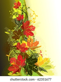 vector illustration of autumn