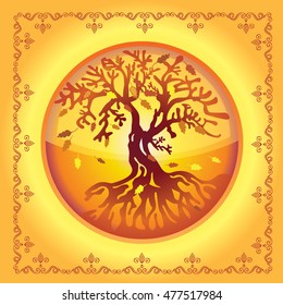 Vector Illustration of an Autumn Background