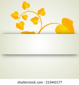 Vector illustration of Autumn cards with colorful leaves