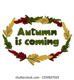 vector illustration Autumn is coming