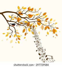 Vector Illustration of an Autumn Design