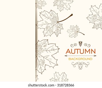 Vector Illustration of an Autumn Design