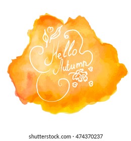 Vector illustration Autumn greetings.