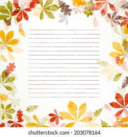 Vector Illustration of Autumn Leaves