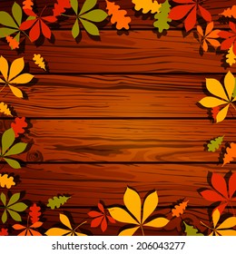 Vector Illustration of Autumn Leaves