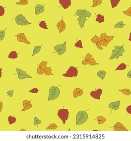 Vector illustration of autumn leaves