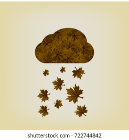 vector illustration autumn leaves