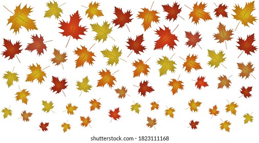 Ilustración vectorial del fondo de hojas de otoño.