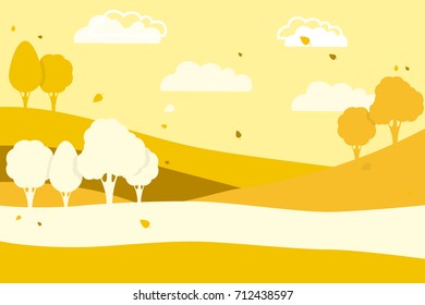 vector illustration of autumn nature