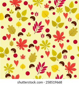 Vector illustration of autumn pattern 