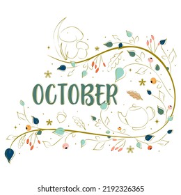 Vector illustration. Autumn pattern. Autumn theme. Thanksgiving and Halloween. Pattern for textile products.