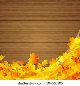 Vector illustration of an autumnal background