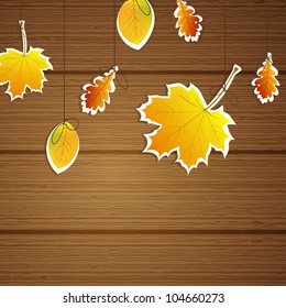 Vector illustration of an autumnal background