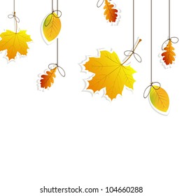 Vector illustration of an autumnal background