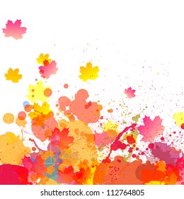 Vector Illustration of an Autumnal Background