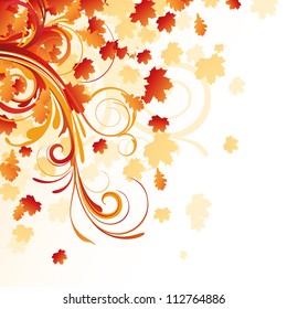 Vector Illustration of an Autumnal Background