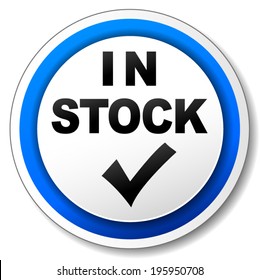 Vector illustration of available product icon on white background