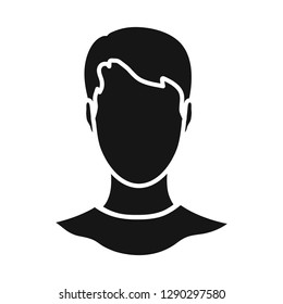 Vector illustration of avatar and dummy icon. Collection of avatar and image vector icon for stock.