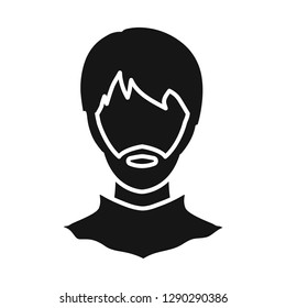 Vector illustration of avatar and dummy sign. Collection of avatar and image stock symbol for web.