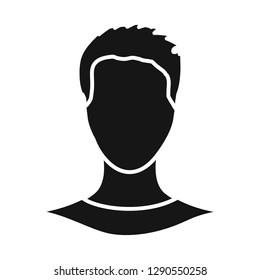 Vector illustration of avatar and dummy sign. Collection of avatar and image stock vector illustration.