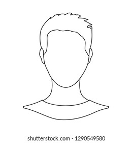 Vector illustration of avatar and dummy symbol. Collection of avatar and image stock vector illustration.