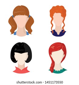 Vector illustration of avatar and dummy symbol. Collection of avatar and figure stock vector illustration.