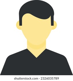 Vector illustration of avatar of a man. Profile picture symbol.