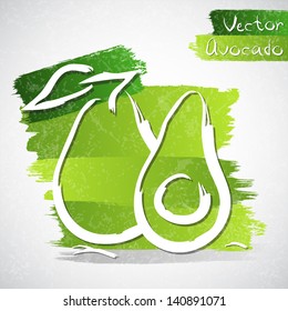 Vector illustration of avocado