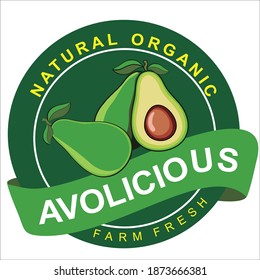 ilustración vectorial avocado frutal