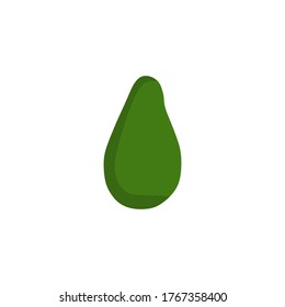 Vektorgrafik eines Avocado auf transparentem Hintergrund