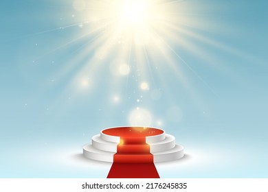 	
Vector illustration for award winners. Pedestal or platform for honoring prize winners.	

