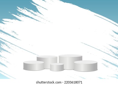 Vector illustration for award winners. Pedestal or platform for honoring prize winners.	

