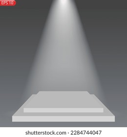 Vector illustration for award winners. Pedestal or platform for honoring prize winners.