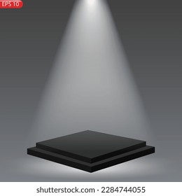 Vector illustration for award winners. Pedestal or platform for honoring prize winners.