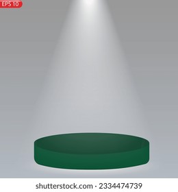 Vector illustration for award winners. Pedestal or platform for honoring prize winners