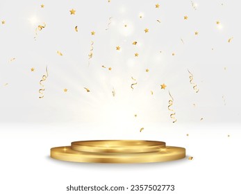 Vector illustration for award winners. Pedestal or platform for honoring prize winners.	
